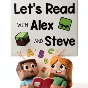 Minecraft Decodable Book 1 Let’s Read With Alex and Steve Story-0