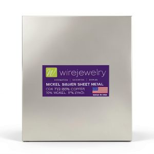 WireJewelry Nickel Silver Sheet 6x6 Inch MET-703.22 Dead Soft Metal-0