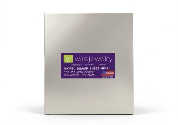 WireJewelry Nickel Silver Sheet 6x6 Inch MET-703.22 Dead Soft Metal-0