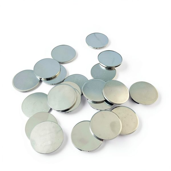 Non-Magnetized 0.98 Inch Iron Nickel Steel Disc 50 Pack Ground-1
