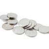Non-Magnetized 0.98 Inch Iron Nickel Steel Disc 50 Pack Ground-0